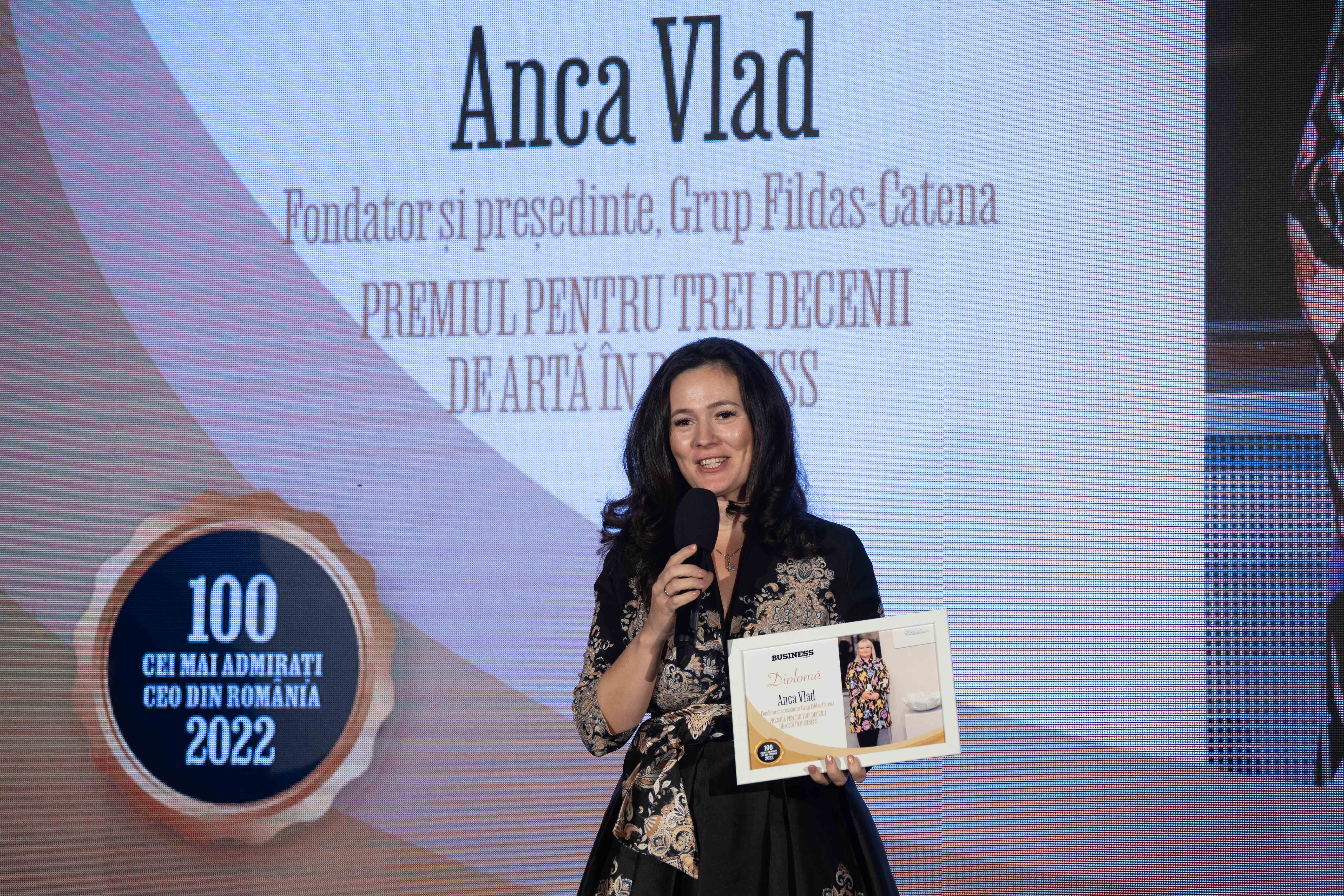 Inca un premiu pentru Fildas-Catena Grup: „Premiul pentru trei decenii de arta in business