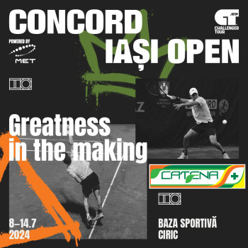 Catena, sponsor al turneelor Concord Iasi Open ATP Challenger 100 si UniCredit Iasi Open WTA 250 