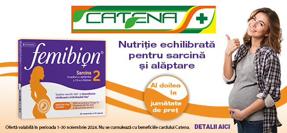 Nutritie echilibrata pentru sarcina si alaptare cu Femibion 