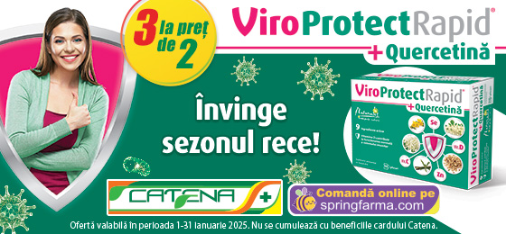 ViroProtect Rapid + Quercetina sustine imunitatea! 