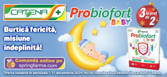 Burtica fericita, misiune indeplinita cu ProbioFort Baby! 