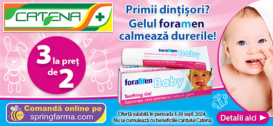 Primii dintisori? Gelul Foramen Baby calmeaza durerile 