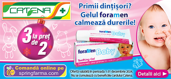 Primii dintisori? Gelul Foramen Baby calmeaza durerile 