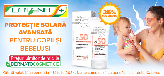 Protectie solara avansata pentru copii si bebelusi cu GH3 Derma+ Sun SPF 50