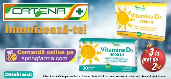 Vitamina D3, pentru sanatatea sistemelor osos, muscular si imunitar