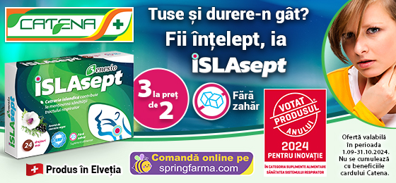 Tuse si durere in gat? Fii intelept, ia Islasept!