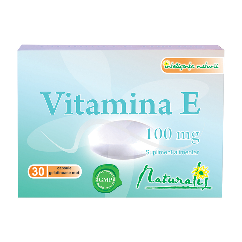 Naturalis Vitamina E 100mg X 30 capsule gelatinoase moi