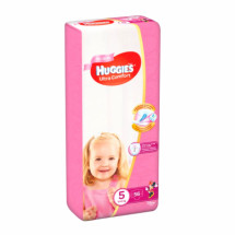 Huggies Ultra Comfort Mega Girl, Nr.5, 12-22 kg, 56 bucati