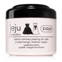 Ziaja Jeju Pink, Scrub cu zahar si carbune pentru corp, 200 ml