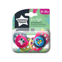 Tommee Tippee Suzeta ortodontica de zi Fun, 18-36luni, pisicute, 2bucati