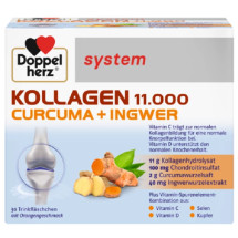 Kollagen 11000 Plus Curcuma + Ghimbir, 30 flacoane unidoza