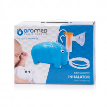Inhalator/nebulizator pentru copii in forma de elefant ORO-NEB BABY albastru 
