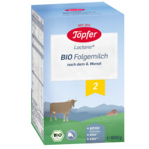 Topfer Bio 2 Lactana, 6+ luni X 600 g