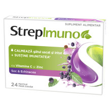 StrepImuno Soc si Echinacea X 24 pastile fara zahar