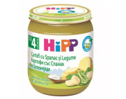 HIPP Cartofi cu crema de spanac 4l+ x 125 g