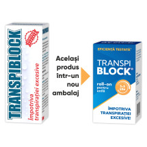 Transpiblock Roll-on impotriva transpiratiei excesive X 50ml