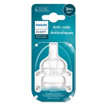 Avent Tetina anti-colici debit lent 3l+ X 2 bucati