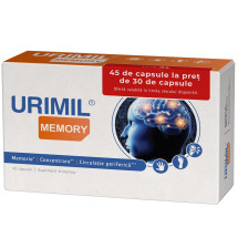 Urimil Memory, 45 capsule la pret de 30, NATURPHARMA