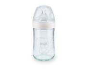 Nuk NS Biberon sticla  x 240ml + tetina silicon M(6-18luni)