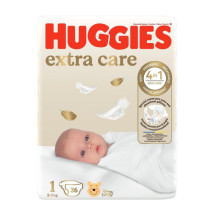 Huggies Extra Care Convi, Nr.1, 2-5kg X 26 bucati