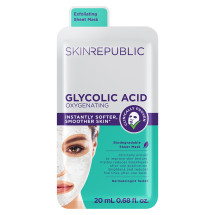 Skin Republic Masca servetel oxigenanta cu acid glicolic