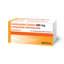 Acetilcisteina Zentiva 600 mg X 10 comprimate efervescente