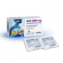 ACC 600 mg x 10 plicuri x 1 comprimat efervescent