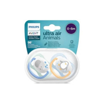 Avent Suzete 0-6 luni, ultra air design figurine baieti X 2 bucati