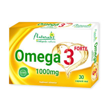 Omega 3 Forte, 1000 mg, 30 capsule gelatinoase moi, Naturalis