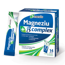 Benesio Magneziu B complex X 14 plicuri orodispersabile NOU