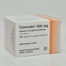 Convulex 500 mg, 100 capsule
