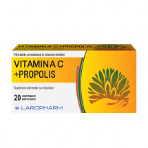 Vitamina C+ propolis 200mg X 20 comprimate masticabile