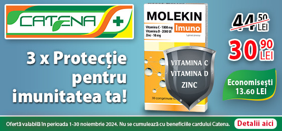 Molekin Imuno, protectie tripla pentru imunitatea ta 