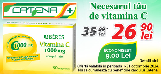 Intareste-ti sistemul imunitar cu vitamina C 1000 mg de la Beres